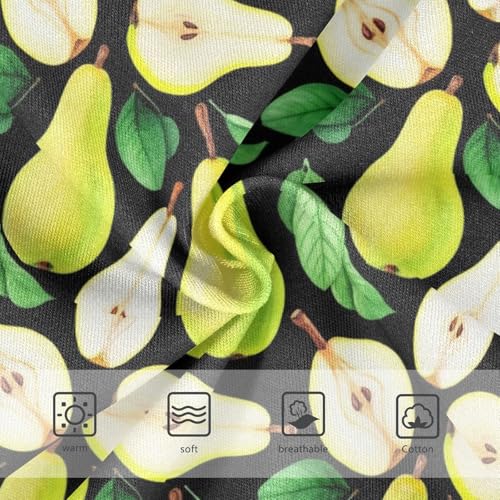 Joisal Girls Underwear Toddlers 2t Cotton Panties for Girl Fun Print Undies Kids Briefs Watercolor Pears Black Green3