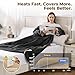 Kozyus Wearable Heated Blanket with Foot Pocket & Sleeves, Electric Blanket Heated Robe for Women & Men, 5 Heat Settings, 3H Auto-Off, Machine Washable, ETL Certified, Gift-Ready, 50x70 Inches, Grey