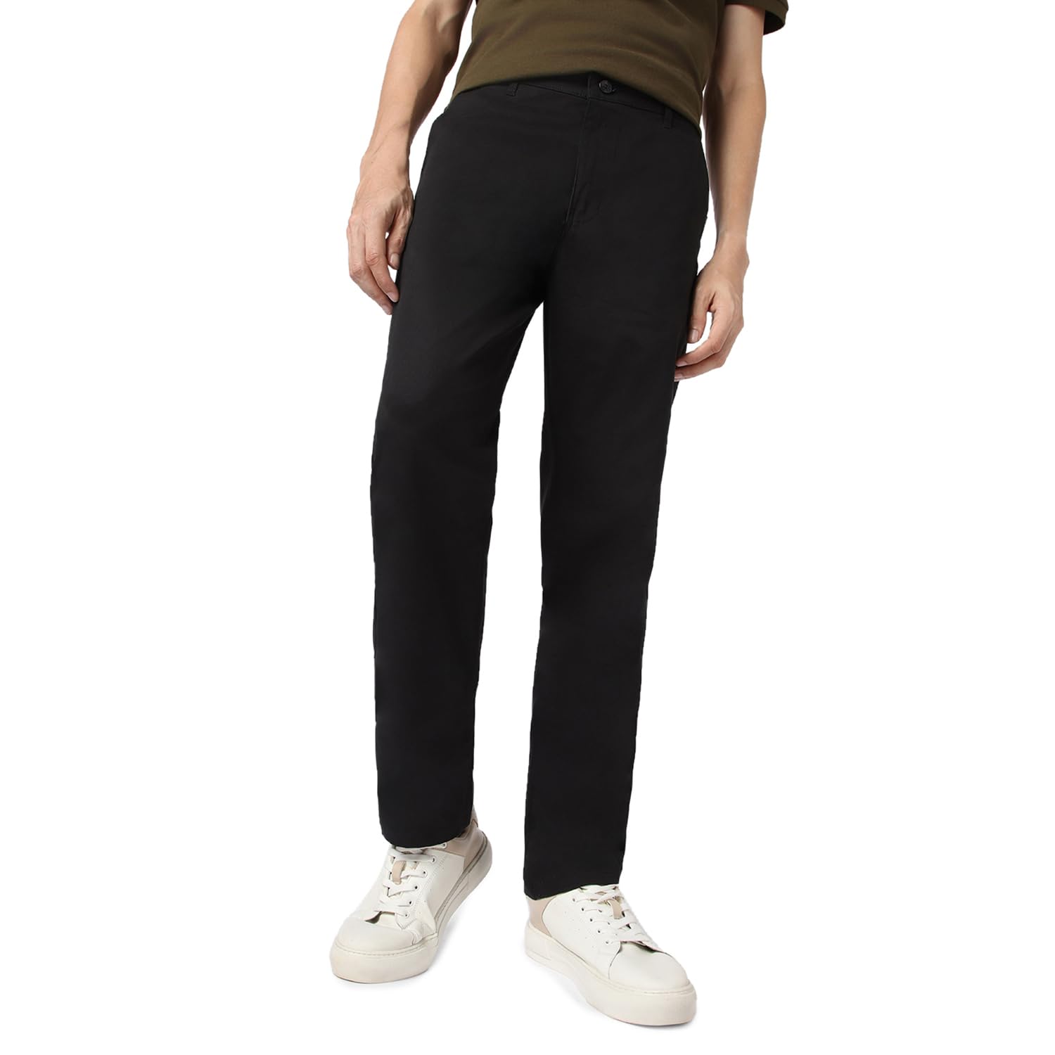 Urbano Fashion Men's Cotton Regular Fit Casual Chinos Trousers Stretch