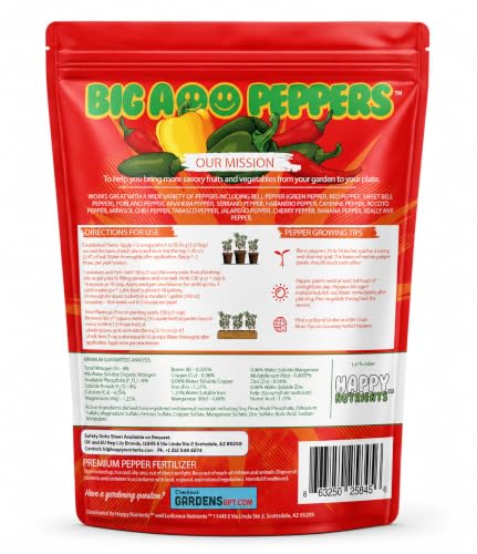 Big A Pepper Fertilizer – 12 oz Premium Organic Fertilizer for Peppers – Organic Plant Food for Garden – Gardening Nutrients for Crispy and Delicious Veggies of All Types Alternate view