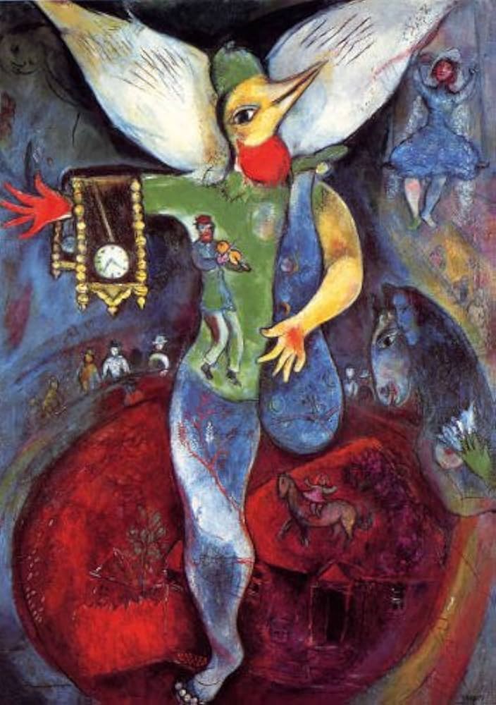 Amazon.co.jp: シャガール・「軽業師」 プリキャンバス複製画