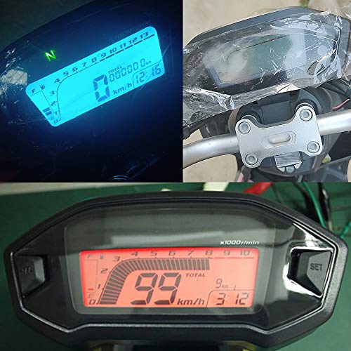 Changcheng E18170028 Motorcycle Speedometer Led Tachometer Universal Lcd Digital Odometer Gauge Adjustable 7 Colors 2,4 Cylinders thumb #3