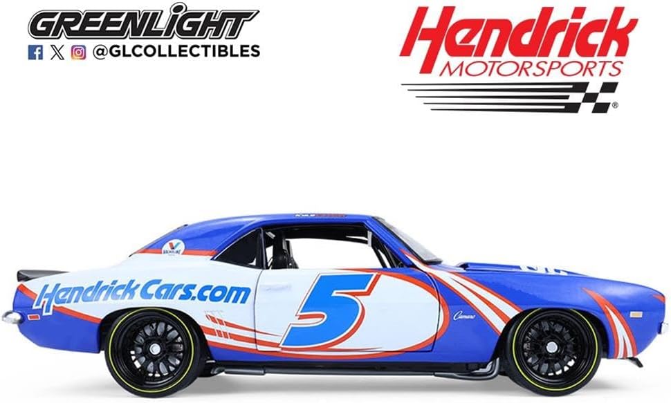 Greenlight GMP-18982 1:18 Scale 1969 Chevy Camaro Kyle Larson Hendrick First Win Tribute Adult Collectible