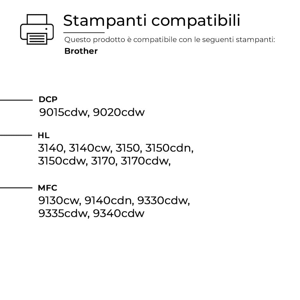 alphaink 4 Tamburi Compatibili con Brother DR-241 DR-245 per Brother DCP-9015CDW DCP-9020CDW MFC-9140CDN MFC-9330CDW MFC-9340CDW HL-3140CW HL-3150CDW HL-3170CDW (1 Nero 1 Magenta 1 Giallo 1 Ciano)