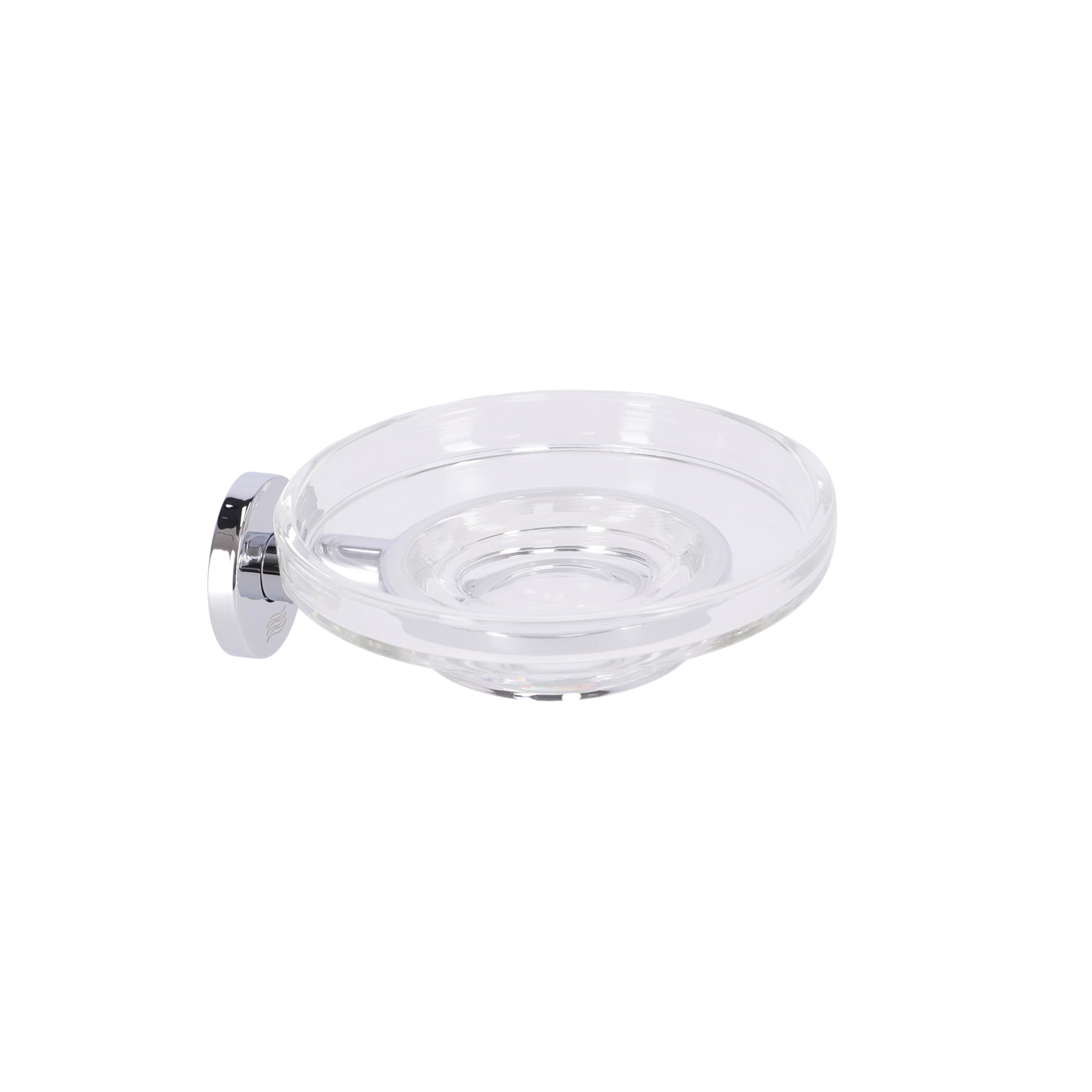 INDA A24110CR03 Jabonera One de Pared, Plateado, L.13 x P.14,4 x H.5 cm