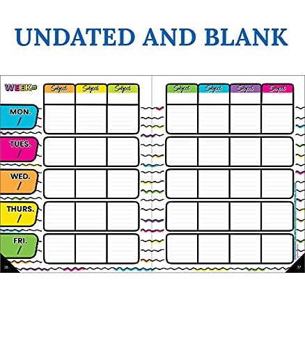 Carson Dellosa Kind Vibes Teacher Planner--Undated Weekly/Monthly Lesson Plan Book and Record Organizer for Classroom or Homeschool (8 inches x 11 inches) - Image 4