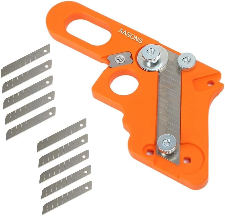 AASONS Wood Edge Strip Trimming Knife, Arc Trimming Manual Planer, Knife Blade Hand Tools, Deburring, Chamfering, Fillet Scrapper | Woodworking Precise Cutting Edge Replaceable Blade