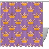 Golden Queen Duschvorhang mit Haken, Violett