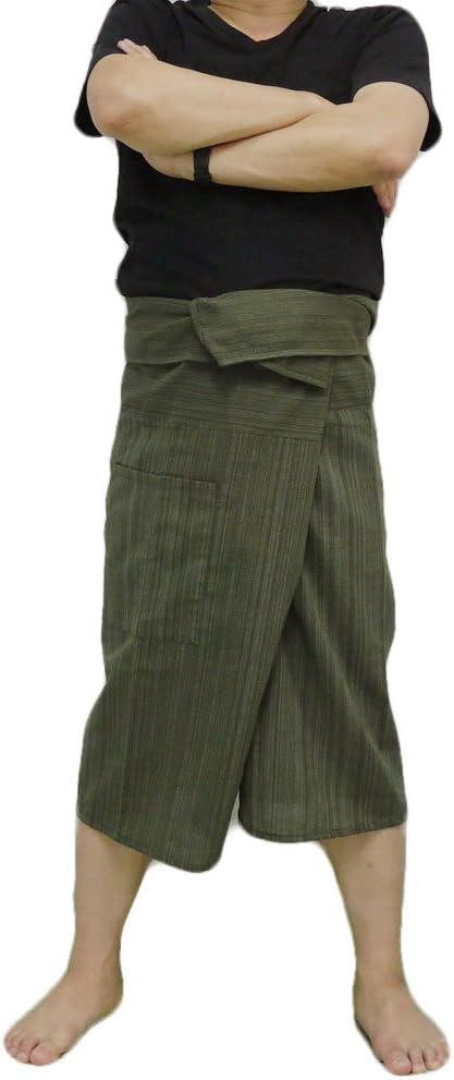 Thai Fisherman Pants Yoga Trousers Free Size 3/4 Cotton