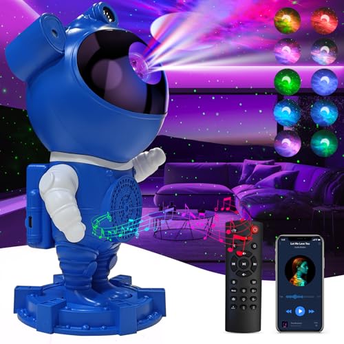 Image of Galaxy Projector Night Light,Bedroom Decoration, LED Lights,Star Projector with Nebula Moon, Bluetooth, White Noise, Remote Control,Gift idea for Boys