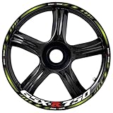 Kit d'autocollants décoratifs pour jantes de moto pour SUZUKI GSX-R750 GSX R750 GSXR750 GSX-R 750 17 pouces