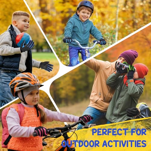 Image of Sukeen Kids Winter Gloves, Soft Warm Touchscreen Anti-Slip Gloves for Kids Boys Girls Cycling Running Sports Outdoor