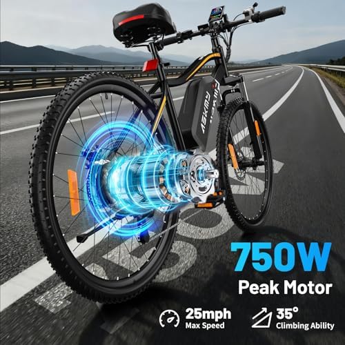 Electric Bike for Adults, 26" Ebike, 48V 10AH Battery, 40+ Miles PAS Range image 3