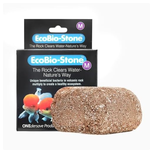 EcoBio-Block Stone for Aquariums, Medium - Natural Water Clarifier and Odor Remover, Treats 15 to 40 Gallons