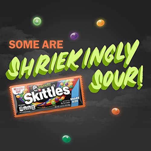 Skittles Shriekers Sour Chewy Halloween Candy Share Size Bag, 3.6Oz #TOP1