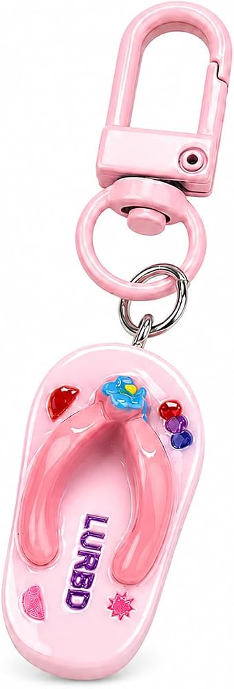 Flip-Flop Keychain, Slippers Keychains Bag Charms for Women — 사진 1