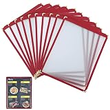 FLKQC Menu Covers 8.5 x 11 | Restaurant Recipe Menu Covers Transparent Restaurant Menu Covers for Ki