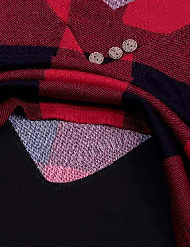 Connche Pregnancy Clothes, Quinee Latched Mama Long Sleeve Fall Maternity Sweatshirt Nursing Tops For Breastfeeding Kangaroo Pocket Color Block Tunic Tops For Women Black Red Plaid L #TOP6