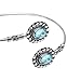 Blue Topaz Stone Arm cuff, Silver Overlay Adjustable Arm Cuff, Armlet, Armband, Upper Arm cuff, Handmade Jewelry, Armlet, Trible Armlet, Christmas Gift Arm Cuff For Girls Women