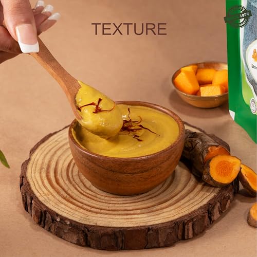 Image of Indus Valley Bio Organic Kasturi Haldi & Coconut Malai Ubtan, Skin Brightening Paste with Besan & Mango Butter for Face & Body