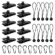 Yuechenggui Tarp Clips Set mit 30 Planenclips und Zubehör für Camping