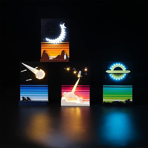 Kit de luces LED para Tales of The Space Age 21340 - Solo incluye kit de luz, iluminación para Lego 21340 modelo de bloques de construcción