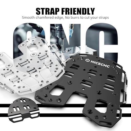 NICECNC Motorcycle Rear Luggage Rack Luggage Tail Rack Luggage Carrier Rack Luggage Support Frame Compatible with 1290 Super Adventure/R/S 2021 2022 2023 2024, 1290 Super Adventure Accessories, Black