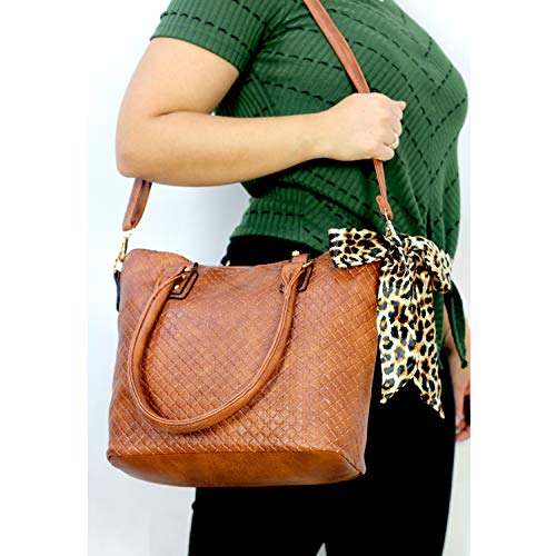 Kit Bolsa Feminina De Ombro E Bolsa Tiracolo Com Carteira (Caramelo)