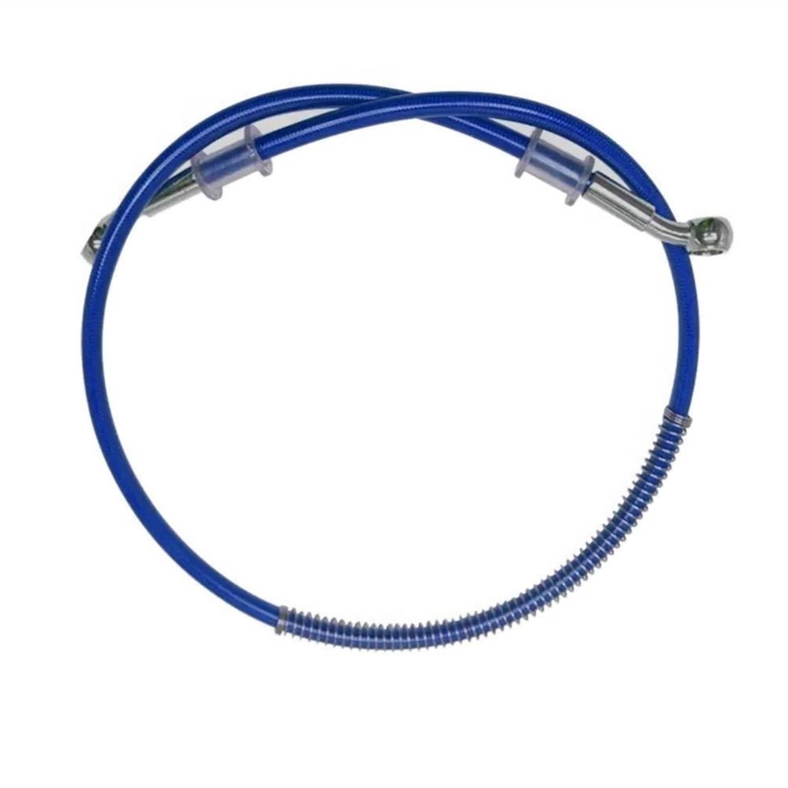 Ksxzw Blue Motorbike Part For Motorbike Universal Motorcycle Braided Brake Hose Line Steel Cable Hydraulic Pipe 200Cm(Blue)