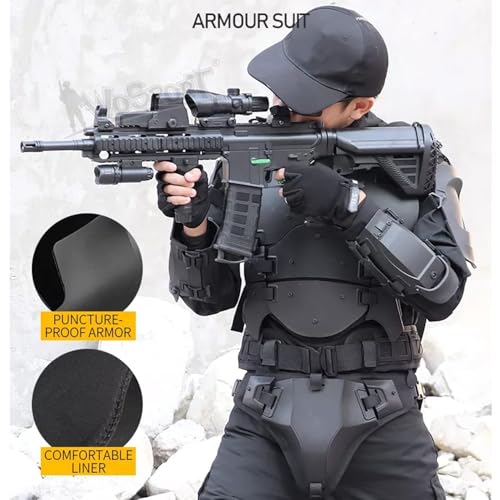 Gilet tactique Molle noir idéal pour costumes cosplay et paintball