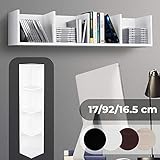 ⭐⭐⭐⭐⭐ ABMESSUNGEN DES BÜCHERREGALS: Die Gesamtmaße des Hängeregals betragen 17 x 92 x 16,5 cm