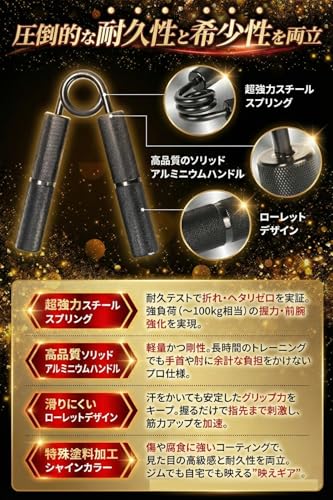 Catsobat ハンドグリップ 100LB シャインブラック