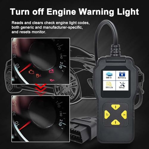 Escáner de código de diagnóstico para motor de coche y lector de fallas de vehículos OBD2 4