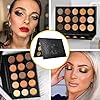 Nude Gold Eyeshadow Palette Natural Naked Smokey Warm Neutral 15 Shades, DE'LANCI Ultra-Blendable High Pigmented Matte Shimmer Matallic Long Lasting Waterproof Eye Shadow Pallet, Travel Size Makeup