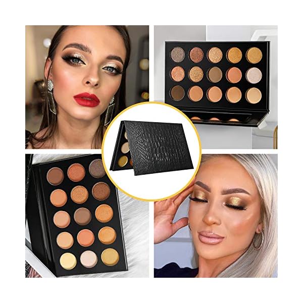 Nude Gold Eyeshadow Palette Natural Naked Smokey Warm Neutral 15 Shades, DE'LANCI Ultra-Blendable High Pigmented Matte Shimmer Matallic Long Lasting Waterproof Eye Shadow Pallet, Travel Size Makeup