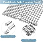 Criditpid BBQ Grille pour Chef Chef G45308, G45311, G45301, G45303, G45309 Grill Models. Grattes de cuisson en acier inoxydable pour MasterChef.