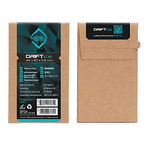 Iceberg Thermal DRIFTIce Thermal Pad 80mm x 40mm x 0.5mm (13 W/mK)
