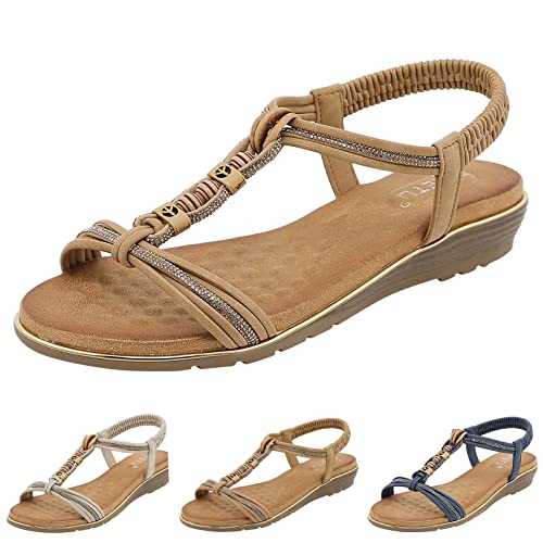 Sandales à lanières blanches ultra légères pour femmes actives