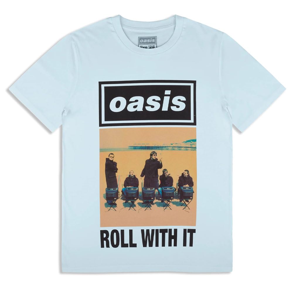 Rock Off T-Shirt - Roll With It Single Cover - Blue - XL