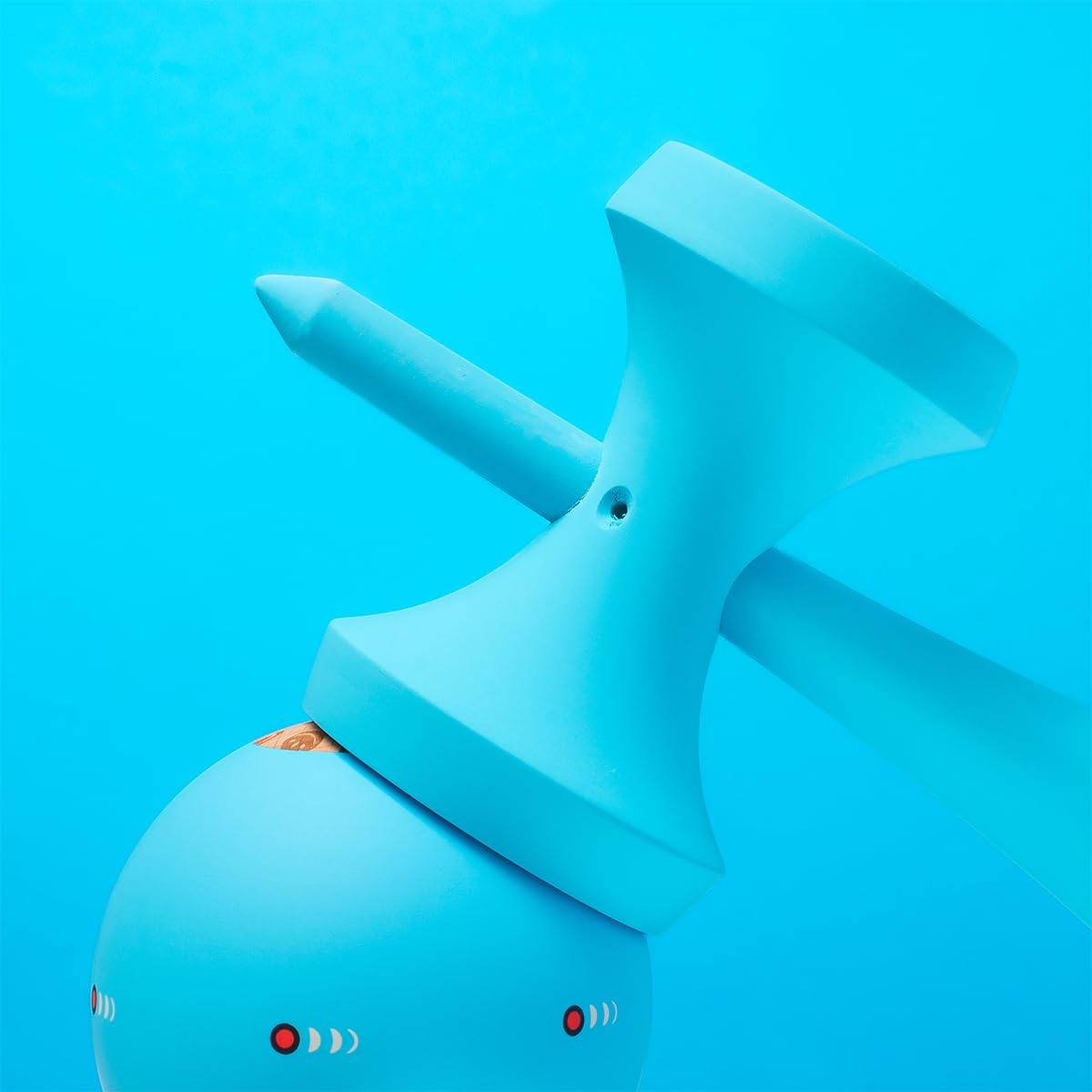 KROM Kendama KOLOR Azul – Kendama con Revestimiento de Goma, 2GOOD Shape, Arce Ken & Haya Tama