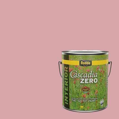 Vista 121 de Rodda Paint CASCADIA ZERO - Pintura satinada e imprimación para interiores en uno, 1 galón, Lady Flower Flor de señora