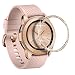 Supoix Bezel Ring Compatible for Samsung Galaxy Watch 42mm, Stainless Steel Diamond Styling Bezel Adhesive Cover Protector for Galaxy Watch 42mm/Gear Sport Watch Accessories(Rose Gold)