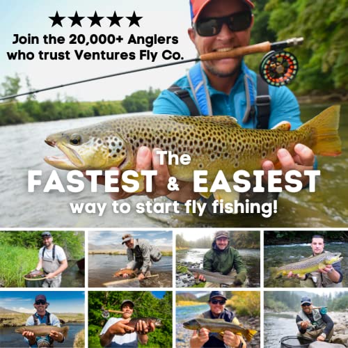 Image of VENTURES FLY CO. | Fly Fishing Accessories Pack | Nippers & Nail Knot Tying Tool Combo, Hook Remover Forceps & Pliers, Tippet Holder, Floatant Caddy, Zinger Retractor | Trout Gear Assortment Kit