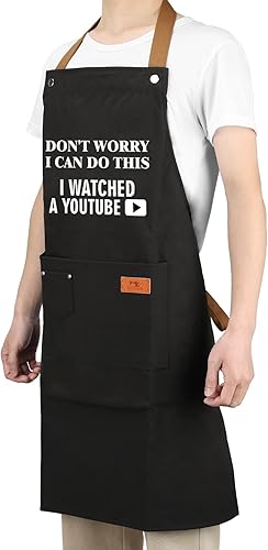 Miniatura 8 de Regalos de cumpleaños para hombres, regalos para marido de esposa, regalos para novio papá, delantales de parrilla con correa ajustable para el