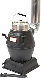 Thickened Cast Iron Rural Heating Stove,View Window,Smokeless Cooker For Tent, Indoor, Villa,Shelter, Heating,daily cooking,BBQ,S