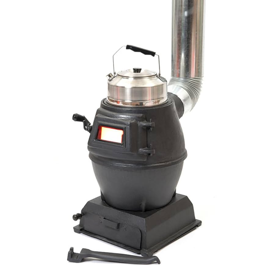 鋳鉄の薪ストーブ 石炭兼用 Amazon.co.jp: 純粋な鋳鉄の石炭火、薪ストーブ、展望窓、多目的