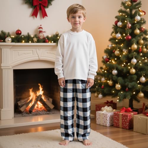 HONGTEYA Christmas Pants Boys Soft Long Loose Pants Bottom Indoor Outdoor Xmas Holiday Trousers2