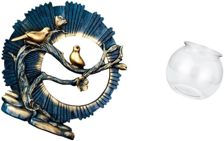 Fenteer Figurine Knick Knack Ornament Figurine Craft Sculpture Love Statue Desktop Aquarium Tank Transparent Small Fish Tank Fish Bowl Vase Table Resin Suitab