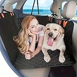 YPDOPORA Hard Bottom Car Seat Extender, Backseat Extender for Dogs, Dog Seat Cover,Waterproof Detachable Dog Car Seat Cover Hard Bottom with Mesh Window for Cars Trucks and Suvs