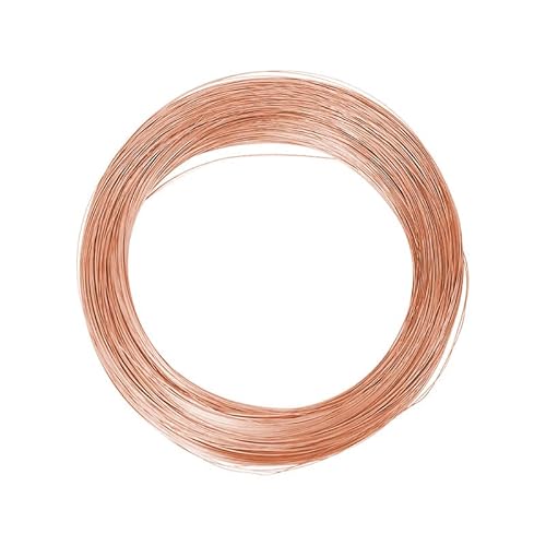 99.5% Pure Copper Wire Round Bare Copper Wire,18 Gauge Jewelry Making Beading Floral Craft Wire (Length 32.8Ft)